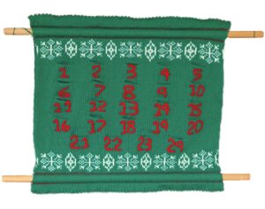 Machine-knitted Christmas crackers
