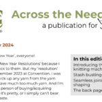 Across the Needlebed - Issue 15 - top of front page