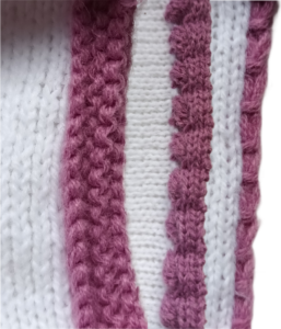 Machine knitted edgings