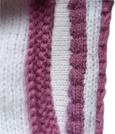 Machine knitted edgings